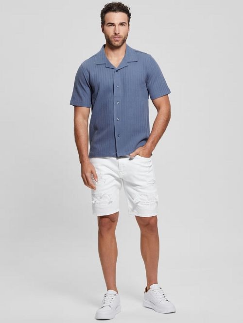 Guess Toledo Shirt Albastri | GUESS-SN31150