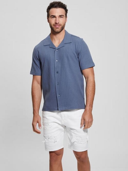 Guess Toledo Shirt Albastri | GUESS-SN31150