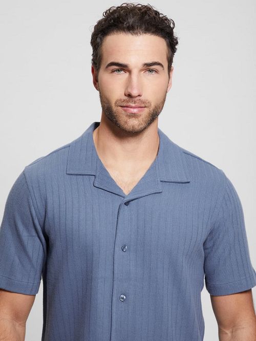 Guess Toledo Shirt Albastri | GUESS-SN31150