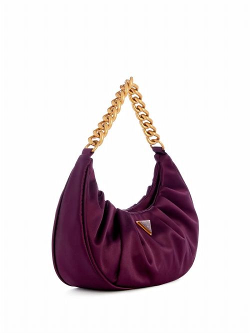 Guess Tori Satin Shoulder Bag Albastri | GUESS-SN29078