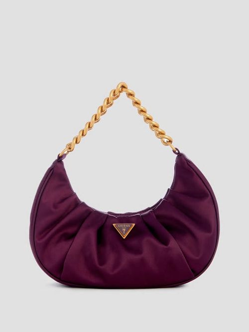 Guess Tori Satin Shoulder Bag Albastri | GUESS-SN29078