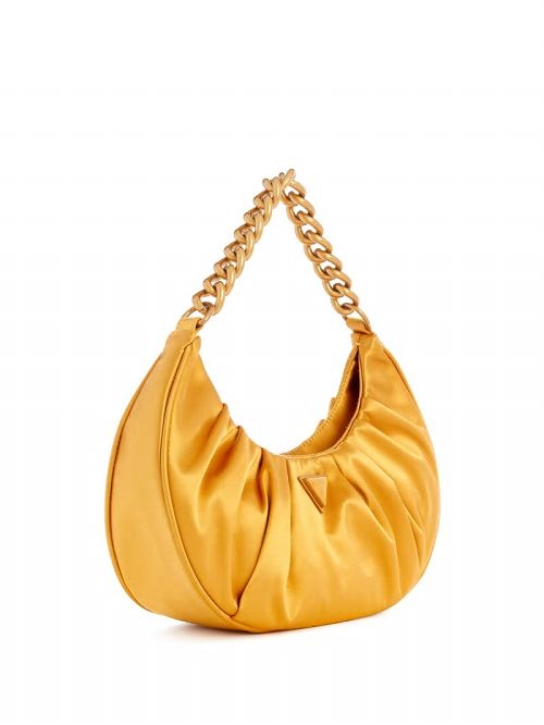 Guess Tori Satin Shoulder Bag Galbeni | GUESS-SN29087