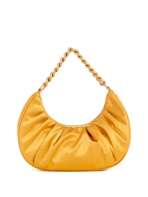 Guess Tori Satin Shoulder Bag Galbeni | GUESS-SN29087
