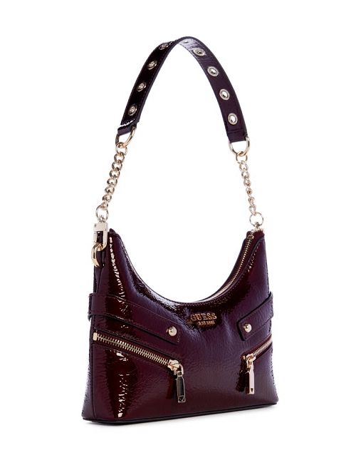 Guess Trissa Top-Zip Shoulder Bag Rosii | GUESS-SN29053