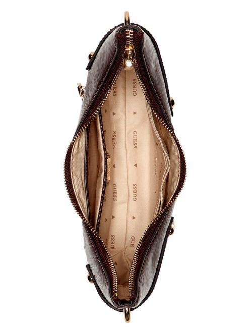 Guess Trissa Top-Zip Shoulder Bag Rosii | GUESS-SN29053