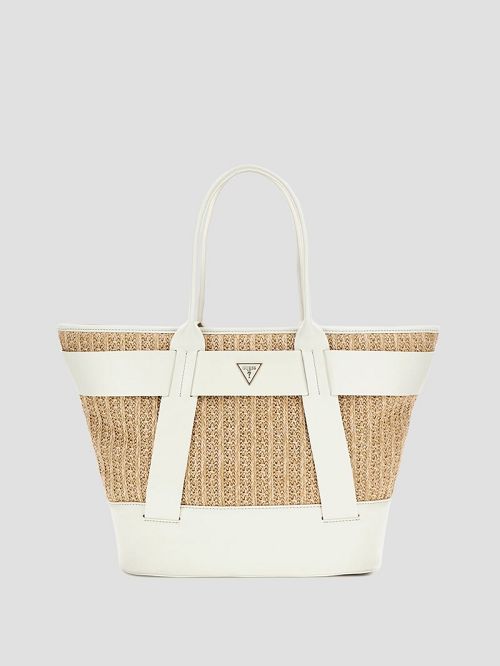 Guess Tuane Raffia Tote Albi | GUESS-SN29428