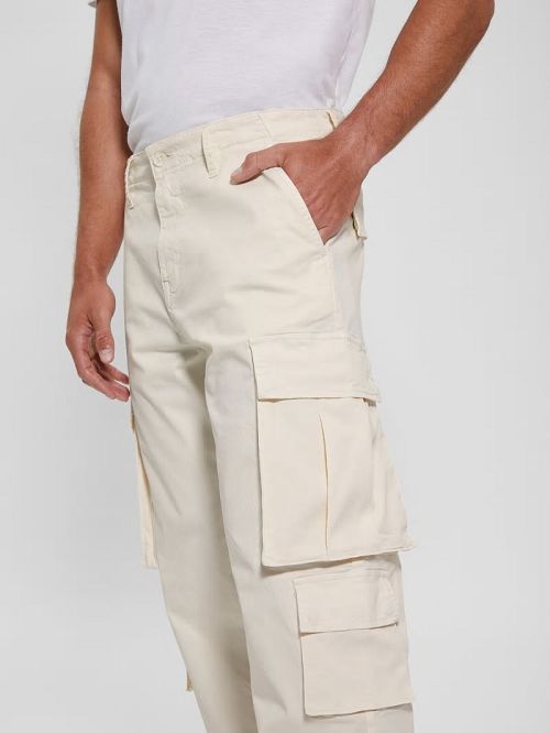 Guess Twill Cargo Relaxed Pants Albi | GUESS-SN31443