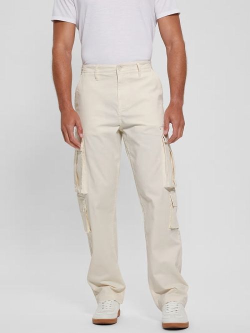 Guess Twill Cargo Relaxed Pants Albi | GUESS-SN31443
