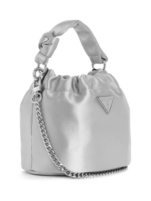 Guess Twiller Top Handle Pouch Bag Argintii | GUESS-SN28964
