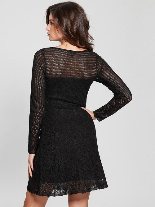 Guess Twisted Kellie Dress Negrii | GUESS-SN26762