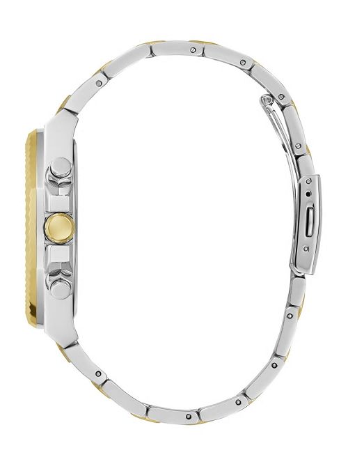 Guess Two-Tone and Blue Multifunction Watch Aurii | GUESS-SN31641
