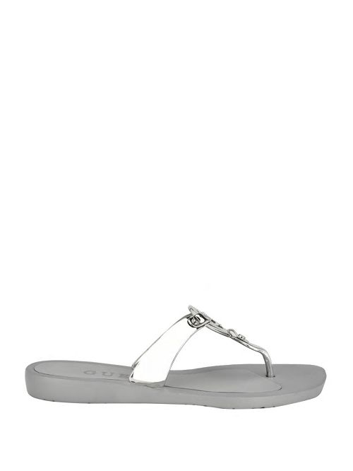 Guess Tyana Quattro G Flip Flops Argintii | GUESS-SN29702