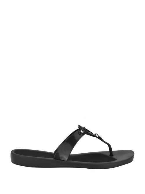 Guess Tyana Quattro G Flip Flops Negrii | GUESS-SN29597