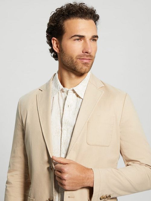 Guess Tyron Blazer Bej | GUESS-SN30798