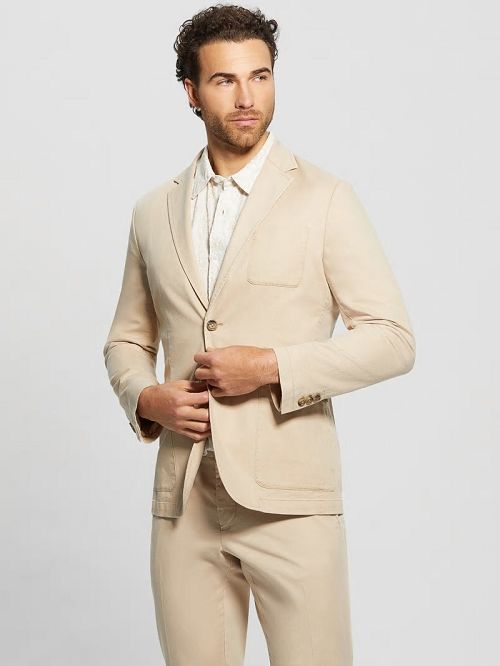 Guess Tyron Blazer Bej | GUESS-SN30798