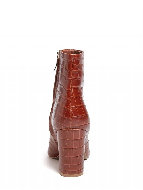 Guess Ulea Croc Leather Bootie Maro | GUESS-SN29905