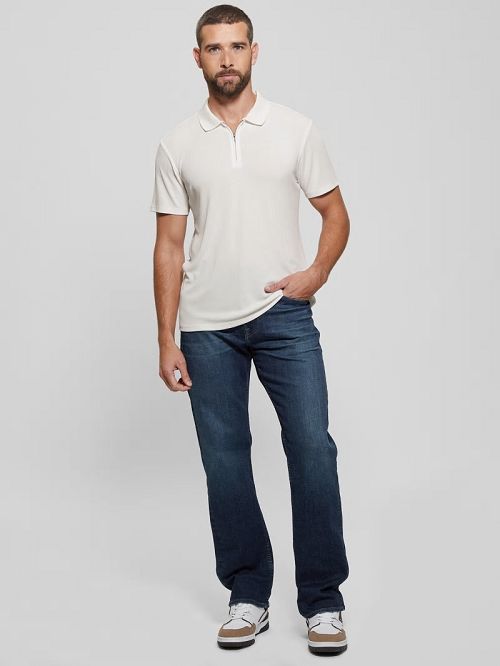 Guess Union Rib Knit Polo Albi | GUESS-SN31317