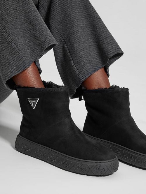 Guess Unity Fur-Lined Booties Negrii | GUESS-SN29941
