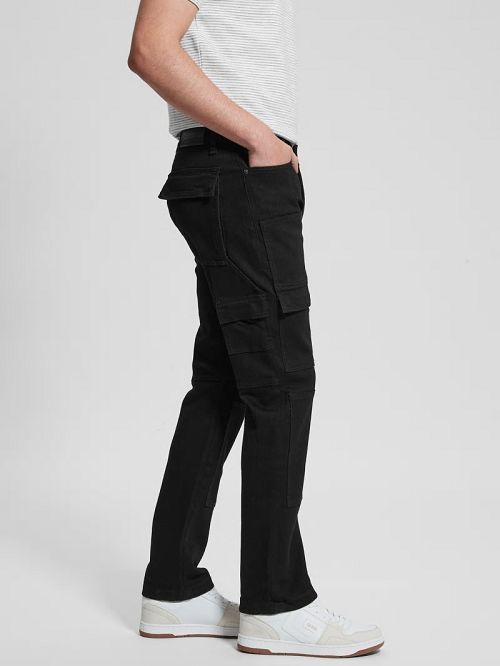 Guess Utility Cargo Jeans Negrii | GUESS-SN30382