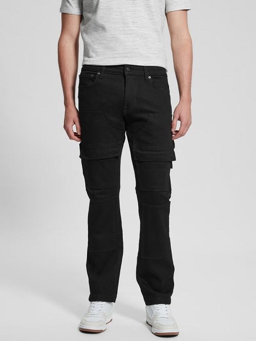 Guess Utility Cargo Jeans Negrii | GUESS-SN30382