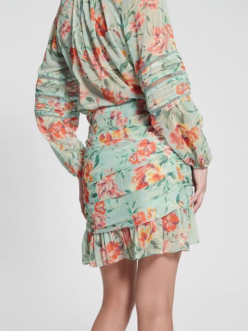 Guess Vanessa Mini Skirt Albastri | GUESS-SN28126