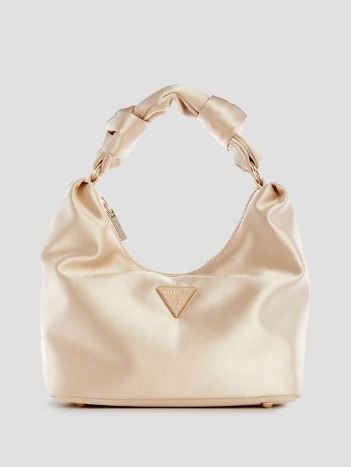 Guess Velina Satin Hobo Bag Aurii | GUESS-SN29152