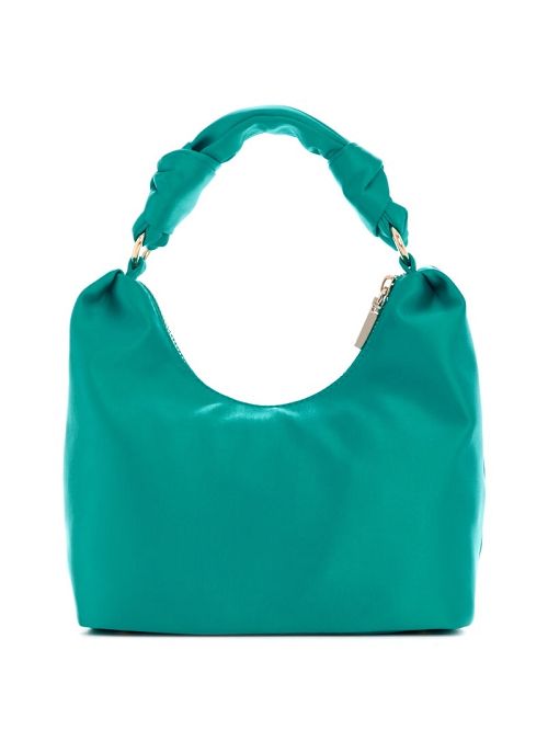 Guess Velina Satin Hobo Bag Gri | GUESS-SN29153