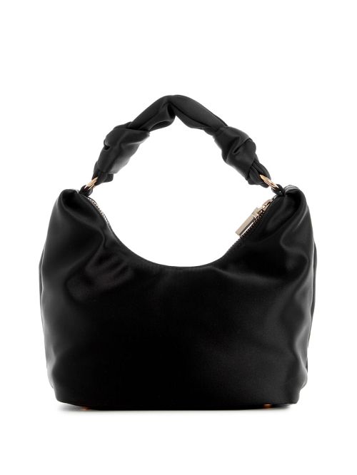 Guess Velina Satin Hobo Bag Negrii | GUESS-SN29082