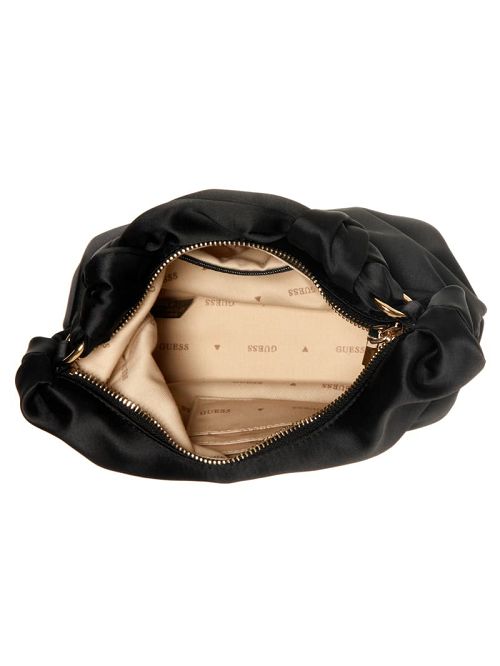 Guess Velina Satin Hobo Bag Negrii | GUESS-SN29082