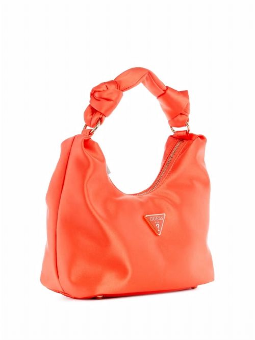 Guess Velina Satin Hobo Bag Portocalii | GUESS-SN29155