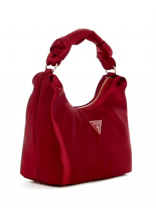 Guess Velina Satin Hobo Bag Rosii | GUESS-SN29047