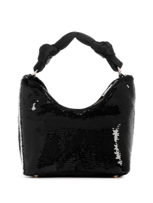 Guess Velina Sequin Hobo Bag Negrii | GUESS-SN29112