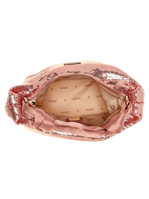 Guess Velina Sequin Hobo Bag Roz Aurii | GUESS-SN29124