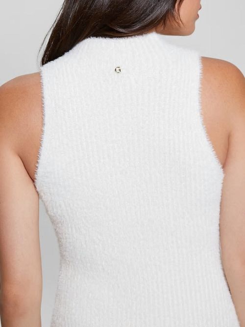 Guess Vero Fuzzy Sweater Dress Albi | GUESS-SN26933