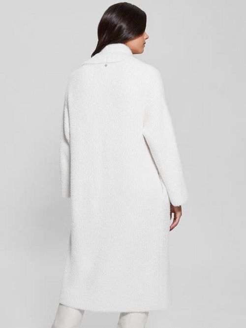 Guess Vero Oversized Mini Cardigan Coat Albi | GUESS-SN27817