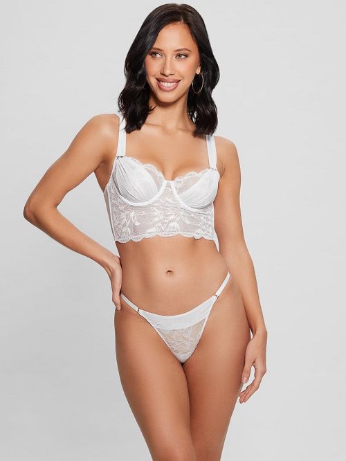 Guess Vesna Lace Bustier Albi | GUESS-SN27123