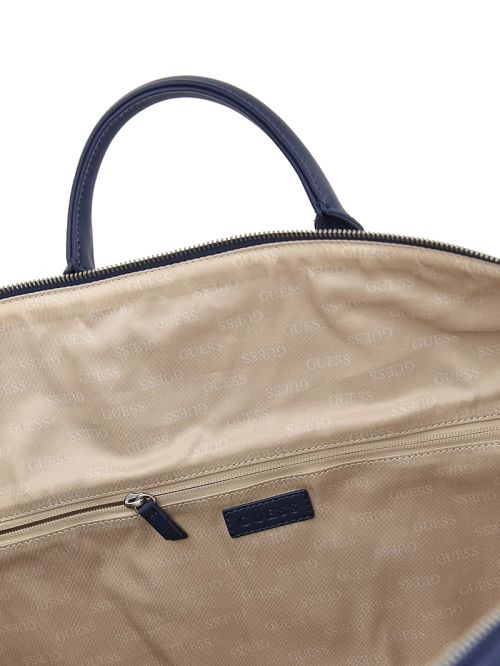 Guess Vezzola Jacquard Weekender Bag Albastri | GUESS-SN31699