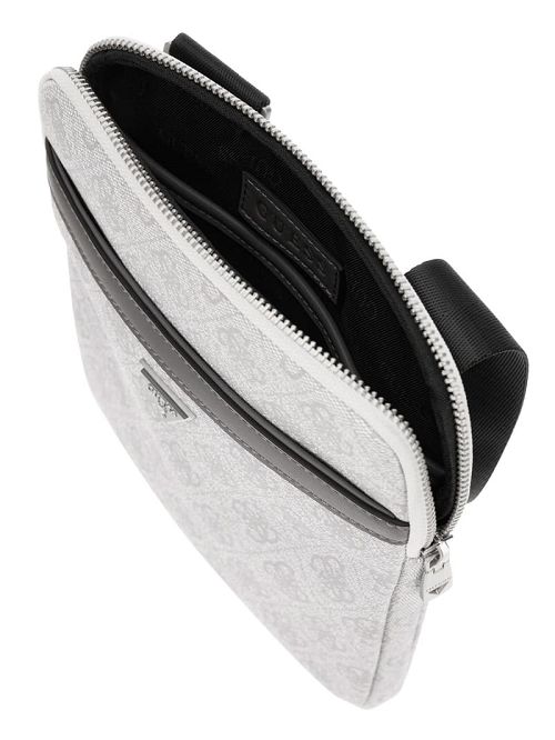 Guess Vezzola Smart Flat Crossbody Negrii Albi | GUESS-SN31712