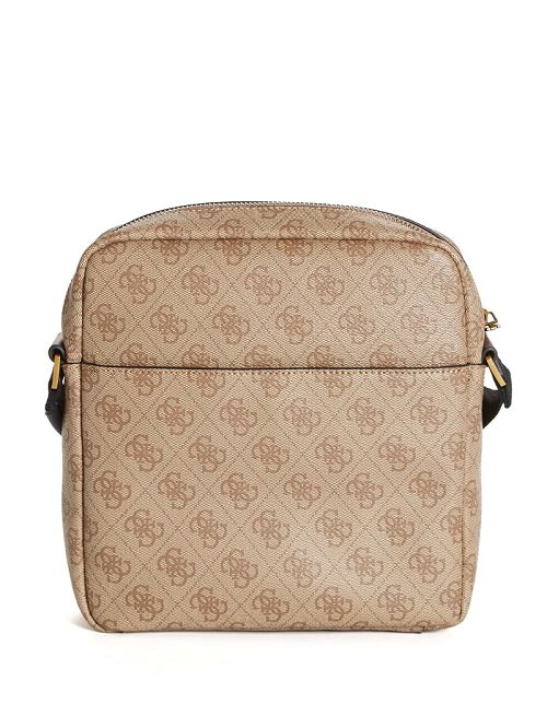 Guess Vezzola Smart Top Zip Square Crossbody Bej | GUESS-SN31728