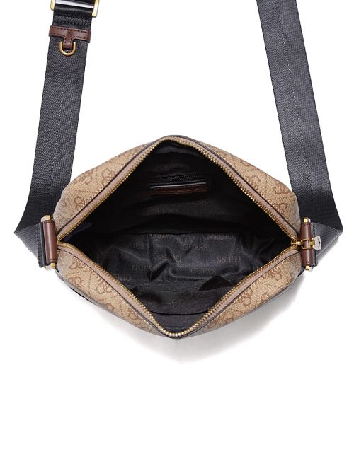 Guess Vezzola Smart Top Zip Square Crossbody Bej | GUESS-SN31728