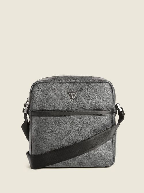 Guess Vezzola Smart Top Zip Square Crossbody Negrii | GUESS-SN31734
