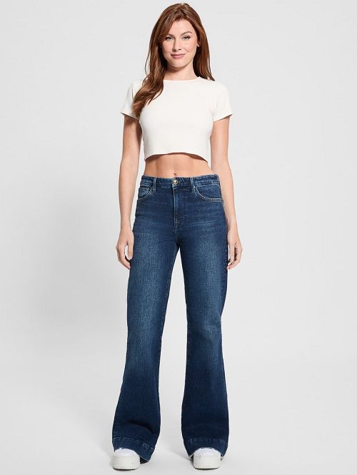 Guess Victoria Flared Jeans Albastri | GUESS-SN26664