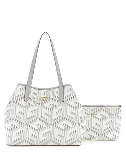 Guess Vikky G Cube Tote Albi | GUESS-SN29385