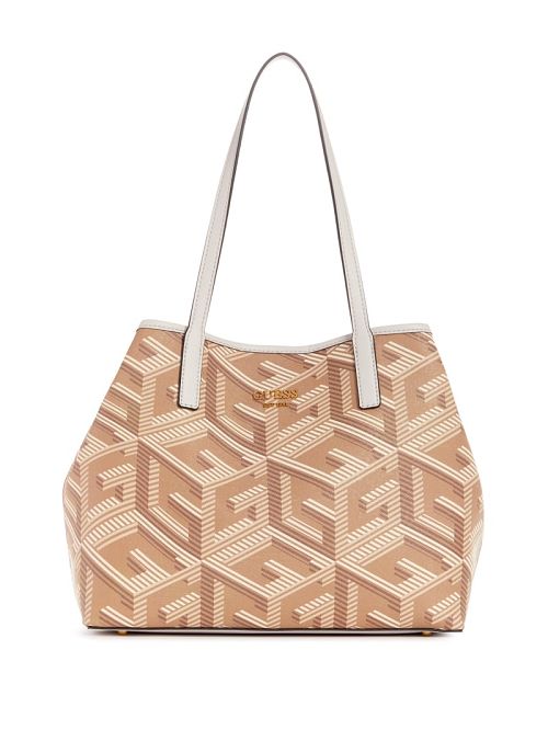 Guess Vikky G Cube Tote Bej | GUESS-SN29348
