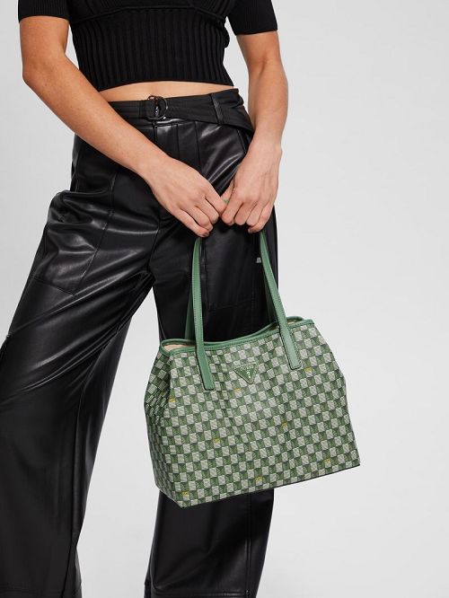 Guess Vikky II Small Tote Set Verzi | GUESS-SN29386
