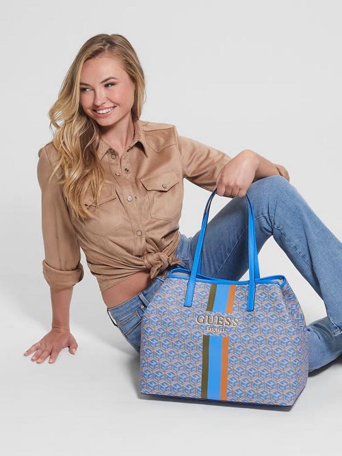 Guess Vikky Large Tote Turcoaz | GUESS-SN29402