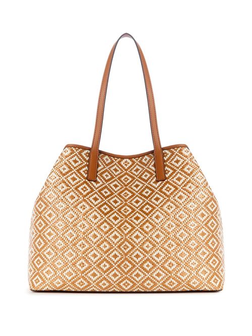 Guess Vikky Straw Tote Set Maro | GUESS-SN29416