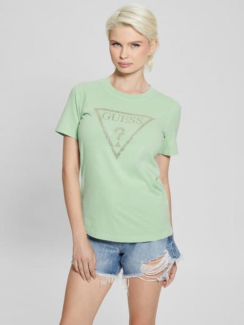 Guess Vintage Rhinestone Tee Verzi | GUESS-SN27069