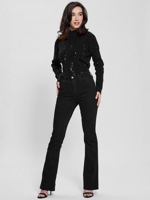 Guess Vivian Sequin Sweater Negrii | GUESS-SN27716