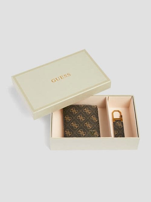 Guess Wallet and Keyring Gift Set Negrii | GUESS-SN31708